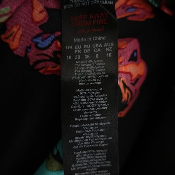 NWT NASTY GAL Floral Print Satin Cut-Out Maxi Dress - Picture 7 of 9